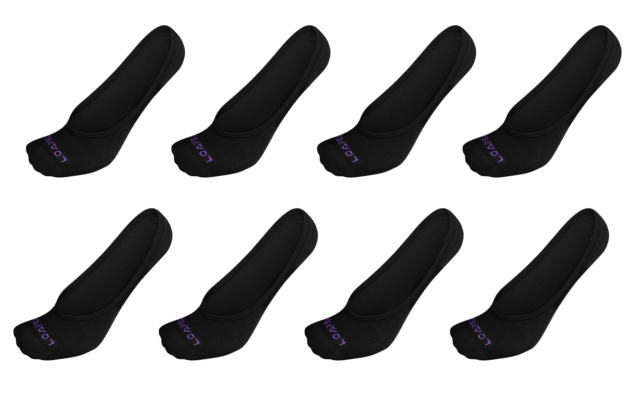 SIXDAYSOX Black No Show Socks Women 4 Pairs Reinforced Super Invisible  Rubber Heel Thin Cotton Socks for Flats Loafer Socks Size 9-11 : :  Clothing, Shoes & Accessories